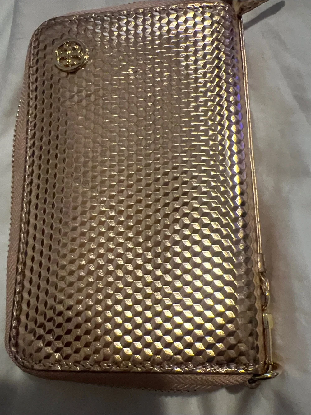 Tory Burch shiny metallic